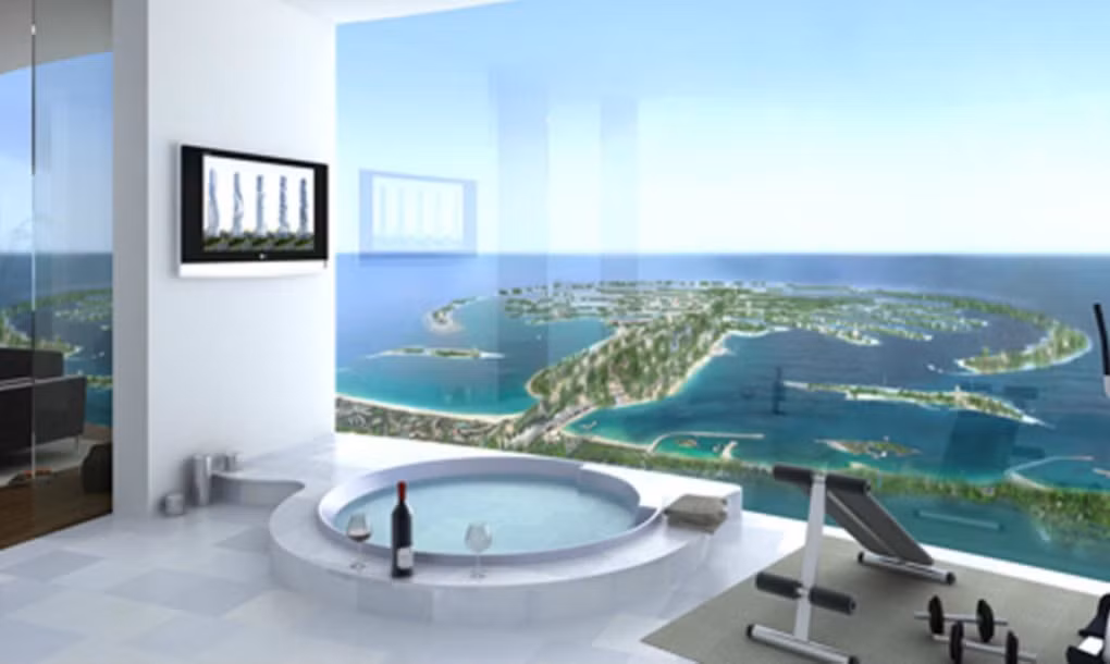 Nguồn năng lượng của tòa tháp xoay lấy từ 79 tuabin gió được đặt nằm ngang giữa mỗi tầng, cùng những tấm pin năng lượng mặt trời lớn trên mái.