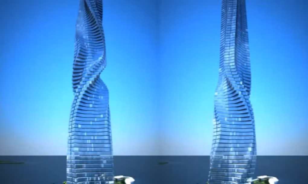  Tòa tháp Dynamic Tower được khởi công từ năm 2008 và dự kiến hoàn thành vào năm 2020.