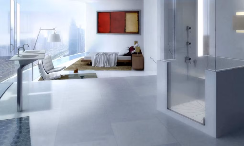 Áp dụng công nghệ kích hoạt bằng giọng nói, chủ nhà có thể xoay căn phòng sang hướng khác khi ra lệnh.