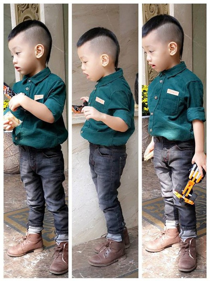 Subeo - con trai Hồ Ngọc Hà và Cường Đô la là một trong những cậu bé nổi tiếng từ khi chưa lọt lòng mẹ của showbiz Việt. Ảnh: VTC.