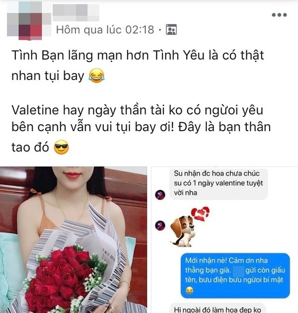 Khoe qua Valentine khung co gai nhan ve phan ung trai chieu