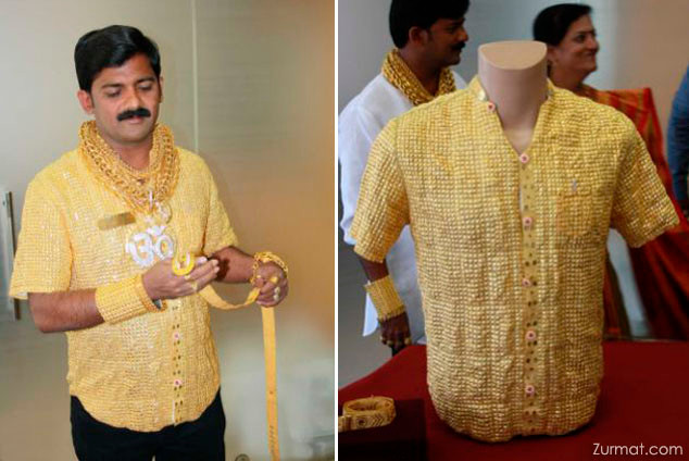 Để hoàn thành chiếc áo, ông Phuge đã thuê hẳn một đội thợ kim hoàn gồm 15 người làm việc 18 giờ một ngày, và làm liên tục trong 15 ngày. Ảnh: Petitpetitgamin.