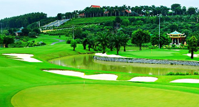 Sân golf Kim Bảng có quy mô 186,46 ha tại thị trấn Ba Sao, huyện Kim Bảng, tỉnh Hà Nam. Ảnh: Golftimes.