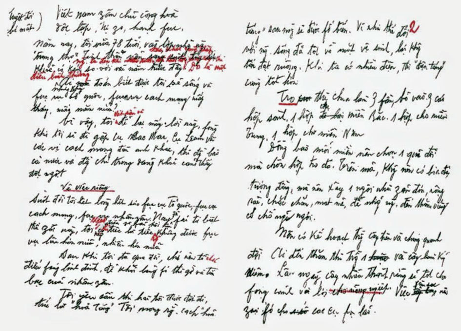 Di chuc cua Bac Ho duoc luu giu, bao quan nhu the nao?