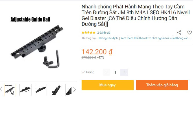 Lazada hua go bo, quang cao rao ban thiet bi sung van tran lan-Hinh-3
