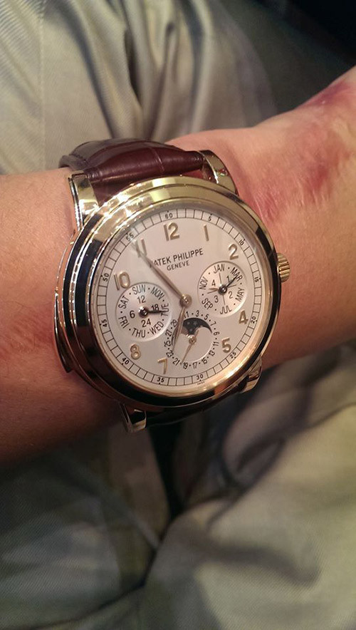Chiếc đồng hồ xa xỉ hàng đầu thế giới của hãng Patek Philippe (Thụy Sỹ) cũng được Dương Bảo Hưng sở hữu. Ảnh: Internet.