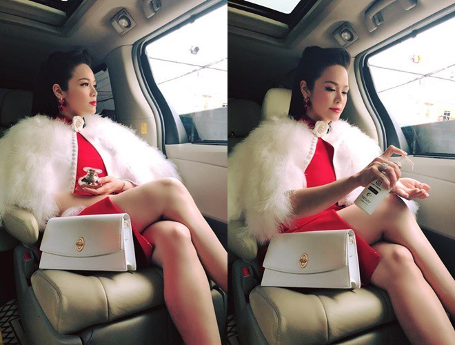 Lúc mới vào nghề, Kim Anh chỉ sắm một chiếc ô tô bình dân để phục vụ công việc đi lại nhưng hiện tại, qua những hình ảnh cô đăng tải lên mạng xã hội, có thể thấy chiếc xe mới sắm của Nhật Kim Anh khá đắt tiền, có nội thất sang trọng. Ảnh: Anninhthudo.