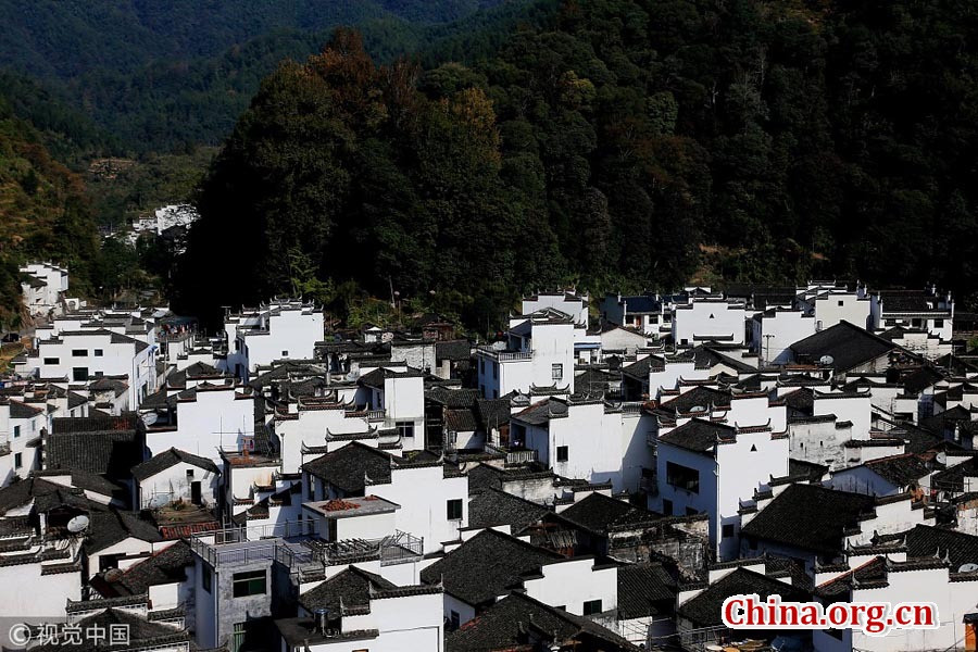 Tất cả các ngôi nhà trong làng đều có thiết kế tương tự nhau. (Ảnh: China)