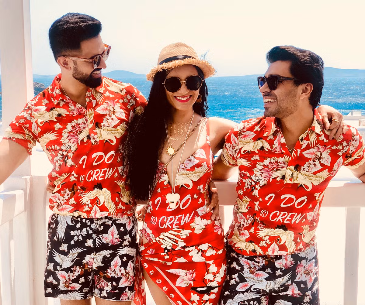 Ngoài tài năng kinh doanh, nữ đại gia Ấn Độ Kaabia Grewal còn nổi tiếng bởi độ chịu chơi. Trước thềm lễ cưới, cô đã cùng hội bạn thân tổ chức một buổi tiệc độc thân cực kỳ xa xỉ trên đảo Mykonos, Hy Lạp. Ảnh: Weddingsutra.