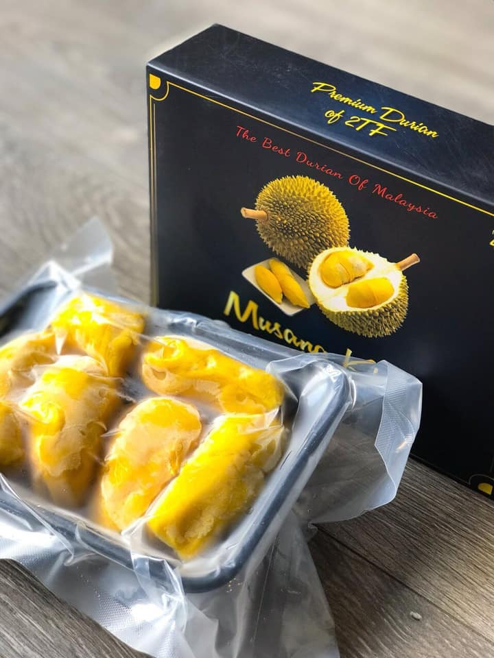 Sầu riêng Musang King xuất xứ từ Malaysia, được đánh giá là loại sầu riêng thuộc hàng ngon nhất thế giới. Ảnh: FB Nguyễn Tín.