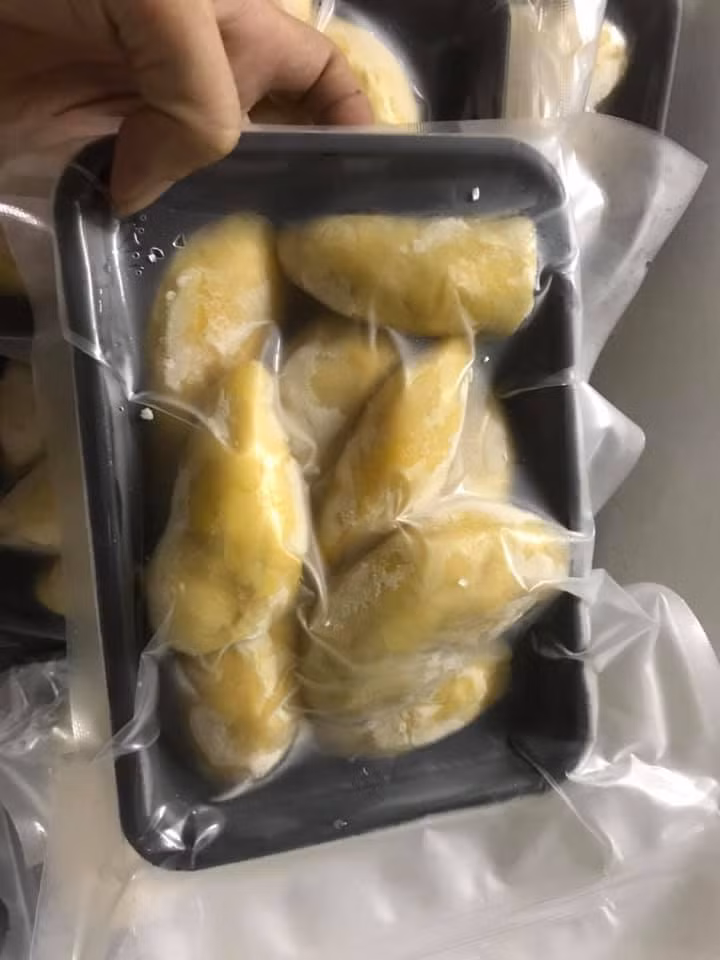 Ngoài ra, sầu riêng Malaysia còn dẻo, thơm, hạt lép mà múi đầy đặn và săn chắc. Ảnh: FB Hai Pham