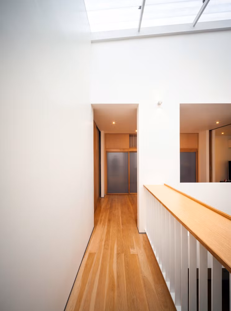 Giếng trời giúp kết nối các phòng chức năng trong nhà.