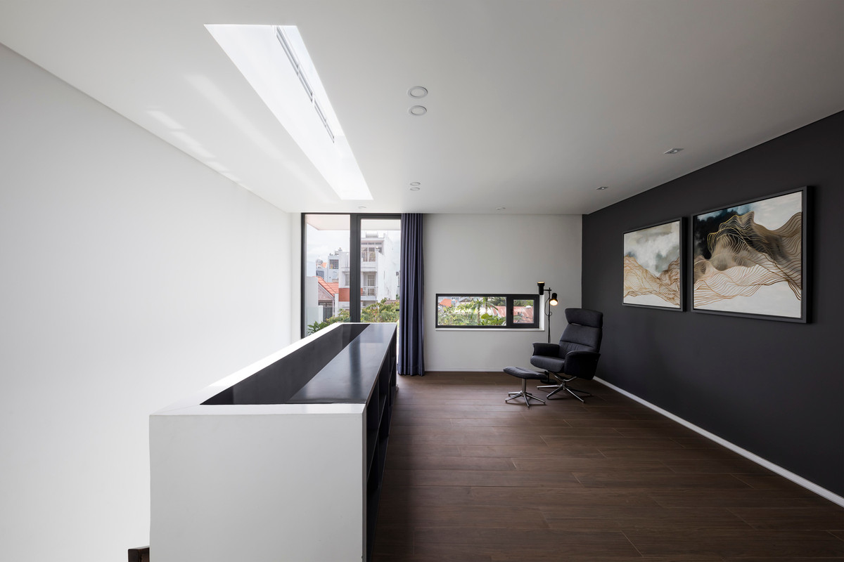 Không khí trong lành và ánh sáng tự nhiên có thể len lỏi vào các phòng chức năng.