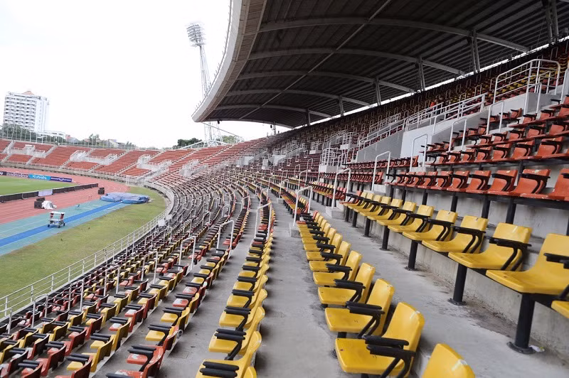 Hàng ghế thông thoáng, hiện đại trên khán đài. Ảnh: Vietnam9