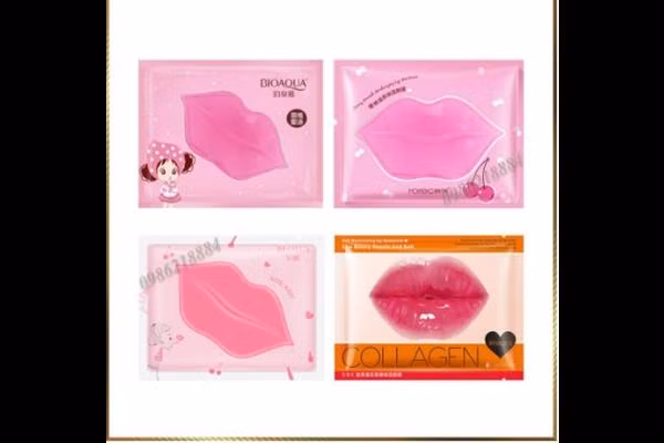 Loại mặt nạ môi của Trung Quốc có giá chỉ từ 1.700 – 2.600 đồng/chiếc. Tuy nhiên, thương hiệu này không hề được biết đến rộng rãi ở Trung Quốc. Ảnh: Dân Việt.