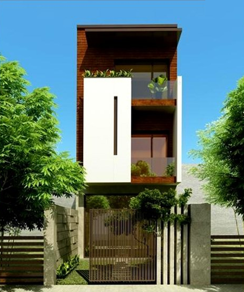 Sắc màu gỗ ấm áp với những tường kính tạo cảm giác thông thoáng. Ảnh: Kientrucroman.