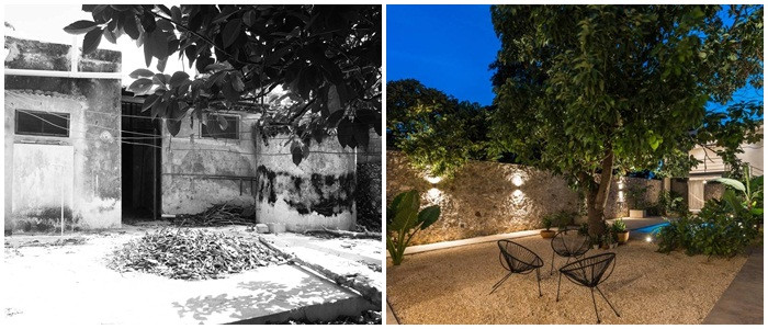 Khung cảnh hoang sơ trước kia được hô biến thành khoảng sân rộng rãi.