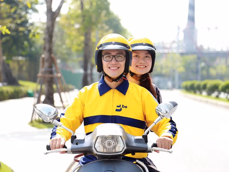 Tại BeBike, các tài xế được nhận 2 mức thưởng: thưởng theo số chuyến xe mỗi ngày và thưởng tính trên doanh thu. Ảnh: BeBike.