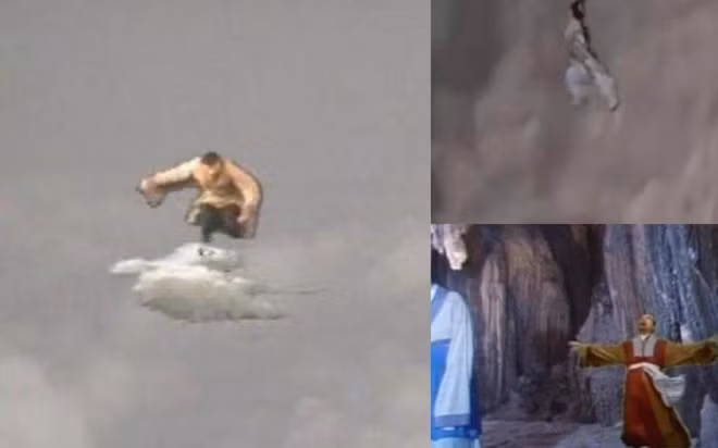 Cố đạo diễn Dương Khiết đã từng chia sẻ rằng đoàn phim lúc đó quay chật vật vì kinh phí 6 triệu NDT chỉ đủ thuê một quay phim, một máy quay. Tuy nhiên, nhờ sự xử lý khéo léo, tinh tế giữa cảnh thật và giả mà Tây Du Ký đã thành công ngoài mong đợi như vậy. Trong phim, khán giả từng thích thú được thấy cảnh Hầu vương Ngộ Không cưỡi Cân đẩu vân, Bạch Cốt Tinh vút bay khi hóa lại thành yêu tinh hay Trư Bát Giới bắt Cao Thúy Lan. Nhưng toàn bộ các cảnh quay ấy đều phải sử dụng người giấy mô phỏng.