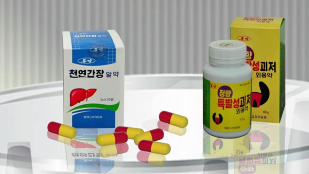 Thuốc "Koryo" truyền thống có từ thời cổ đại được sử dụng rộng rãi ở Triều Tiên. Ảnh: Youtube.