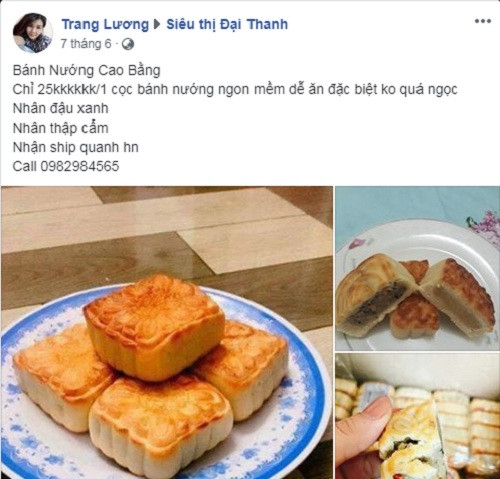 Bên cạnh các loại bánh trung thu cao cấp có giá cao ngất ngưởng, trên thị trường hiện nay còn xuất hiện loại bánh nướng đặc sản được giới thiệu có nguồn gốc từ Cao Bằng giá rẻ bất ngờ. Ảnh chụp màn hình FB.