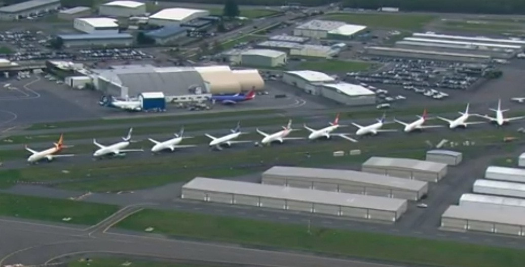 Trước khi xảy ra tai nạn máy bay tại Ethiopia hồi tháng 3, trung bình một tháng Boeing sản xuất 52 chiếc 737 Max. Ảnh: King5.