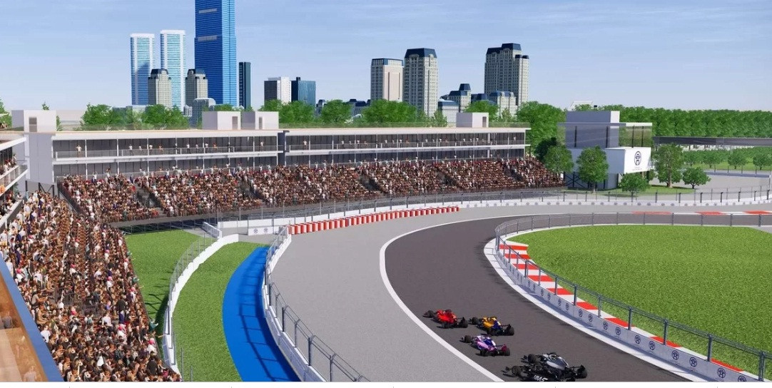 Turn 3, với góc nhìn về Keangnam Landmark 72. Khu vực này có gói giá cao nhất, với hơn 96 triệu đồng cho 3 ngày.