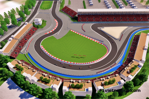 Mọi khán đài đều có tầm nhìn bao quát cả chặng đua.