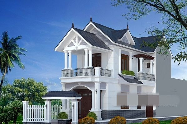 Giếng trời bố trí tại tầng 2 lấy ánh sáng tối đa cho mọi không gian trong nhà. Ảnh: Thietkenhadepaau.