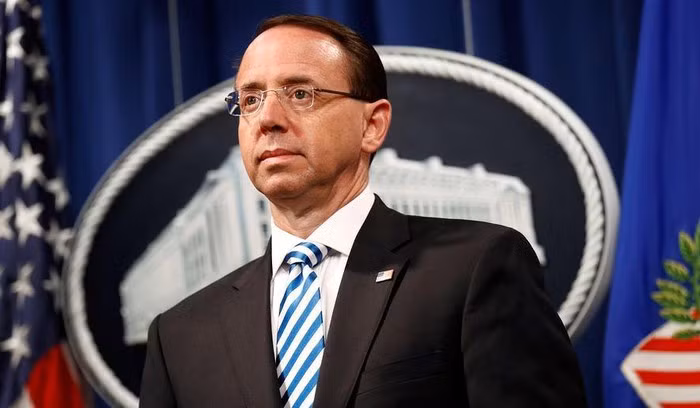 Thu truong Bo Tu phap My Rod Roenstein tu chuc