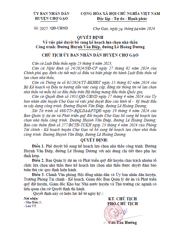 Gia Phương Bảo trúng 7/11 gói thầu ở Ban Quỹ Đất huyện Chợ Gạo - Hình 2 Gia Phuong Bao trung 7/11 goi thau o Ban Quy Dat huyen Cho Gao-Hinh-2