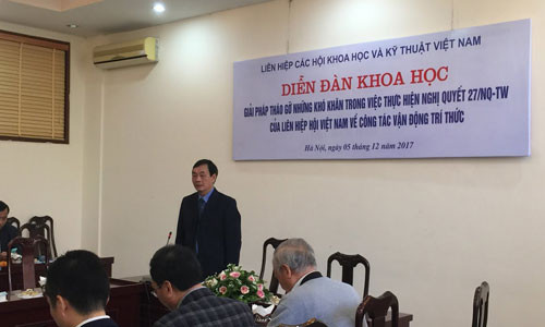 Ông Phan Tùng Mậu – Phó Chủ tịch LHH Việt Nam phát biểu khai mạc.