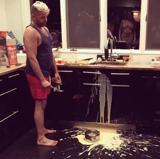 Thảm họa nấu nướng là đây.