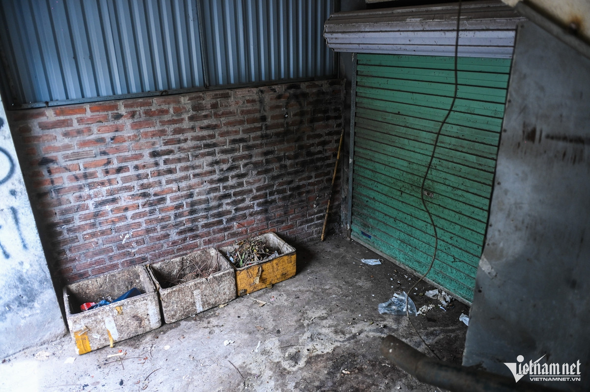 nh Hiệp cho biết, đường ống nước chạy qua tường nhà đã hỏng nhiều năm, nước thấm khiến tường ẩm mốc, bong tróc lớp vữa. Gia đình nhiều lần kiến nghị lên ban quản lý tòa nhà nhưng kết quả báo lại là khó khắc phục vì đường ống nằm sâu trong tường, nếu muốn sửa chữa buộc phải đập phá.