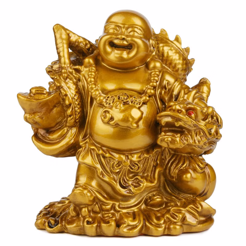 Tượng Phật Di Lặc đại diện cho sự tươi vui và hạnh phúc viên mãn. Ảnh: Aliexpress.