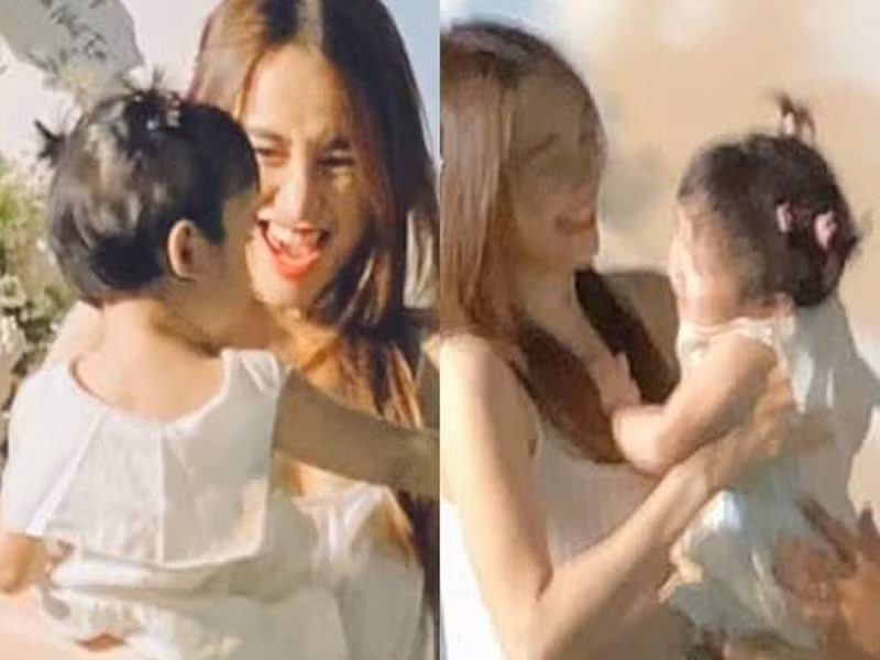 Con gái của Nhã Phương có dáng người nhỏ nhắn. Ảnh: Vietnamnet