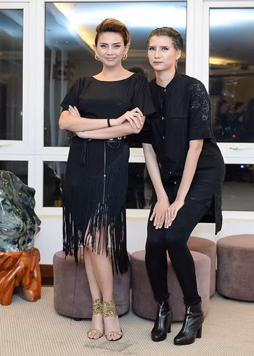 Hồng Xuân cảm thấy may mắn và hạnh phúc khi được các sao Việt chú ý về chiều cao. Ảnh: Khám phá