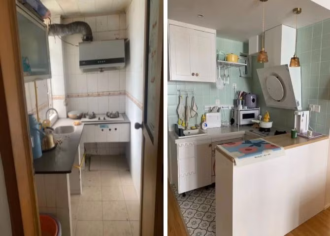 Danh 4 thang de cai tao, can ho cu nat 