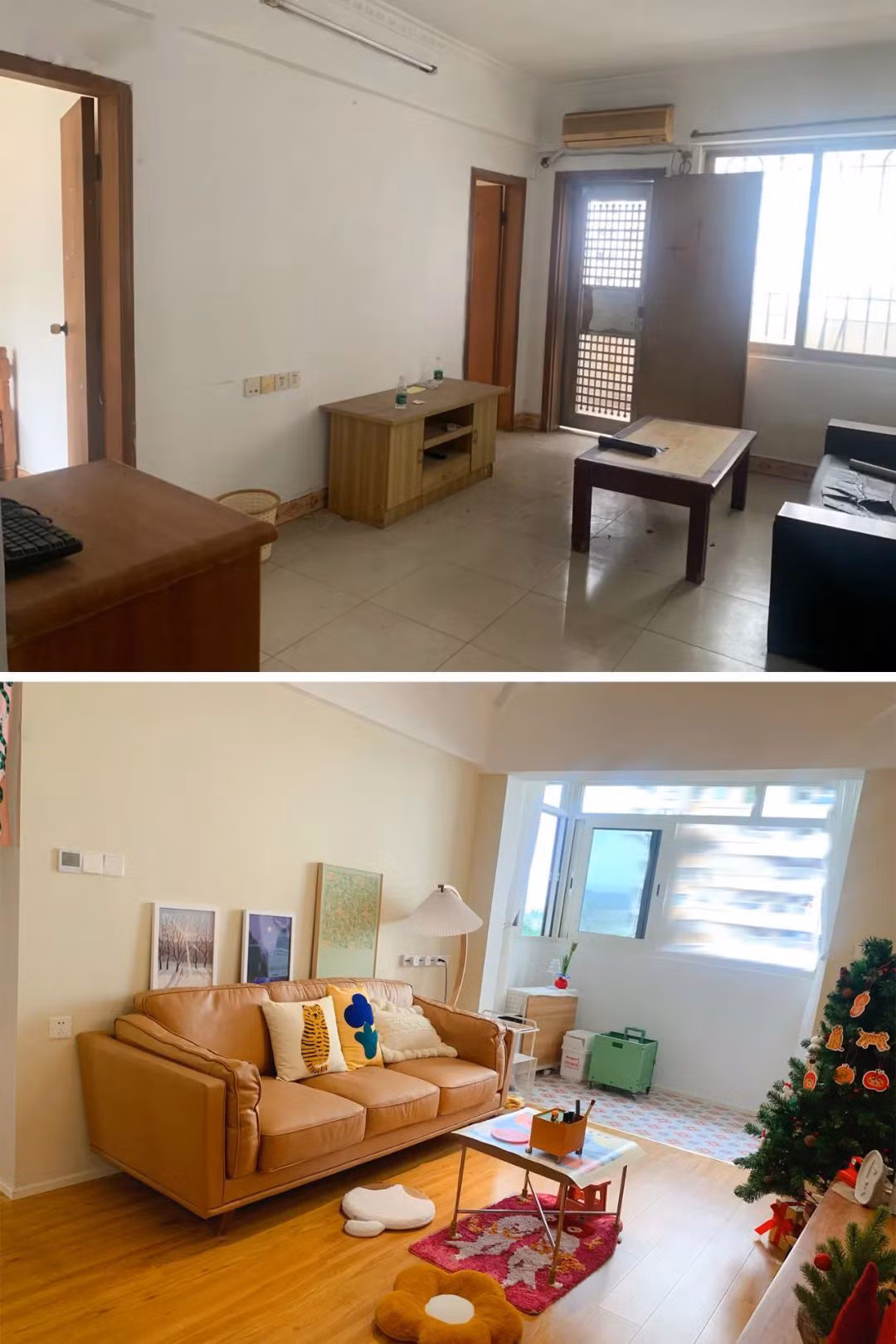 Danh 4 thang de cai tao, can ho cu nat 