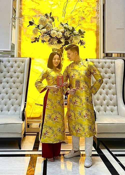 Dịp Tết Nguyên Đán 2022, cặp đôi “chị em” gây chú ý khi đăng ảnh mặc áo dài đôi, khoác tay nhau tình cảm. Ảnh: Instagram Lệ Quyên