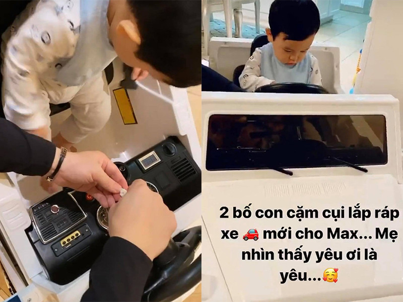 Phạm Hương không bận tâm đến những đồn đoán về chồng sắp cưới. Trên trang cá nhân, ngoài chia sẻ hình ảnh bên nửa kia, Phạm Hương còn khoe nửa kia cưng chiều con trai chung của hai người.