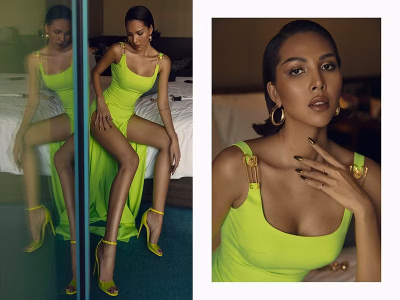 Trang phục táo bạo khiến người hâm mộ của Minh Triệu phải thót tim.