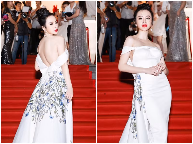 Cô khéo khoe lưng trần quyến rũ, vòng một gợi cảm.