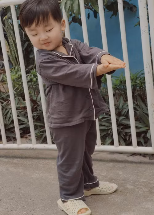 Quý tử nhà Hòa Minzy yêu thương các loài động vật và cỏ cây hoa lá, nhớ được rất nhiều loài hoa.