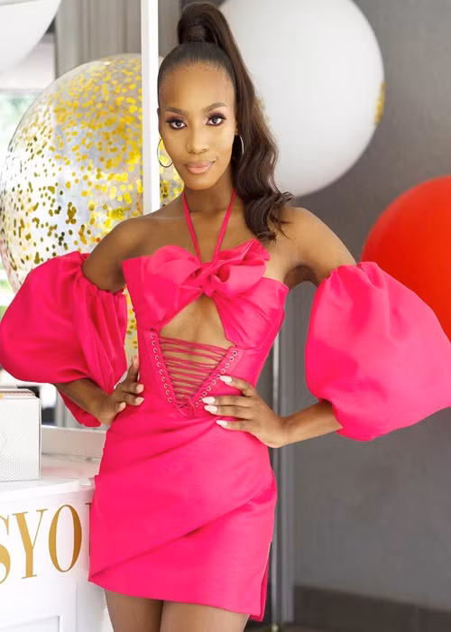 Lalela chính là á hậu 2 Hoa hậu Hoàn vũ Thế giới 2021. Ảnh: Instagram