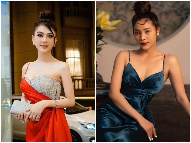 Trần Yến và Lâm Khánh Chi đều theo đuổi gu thời trang gợi cảm.