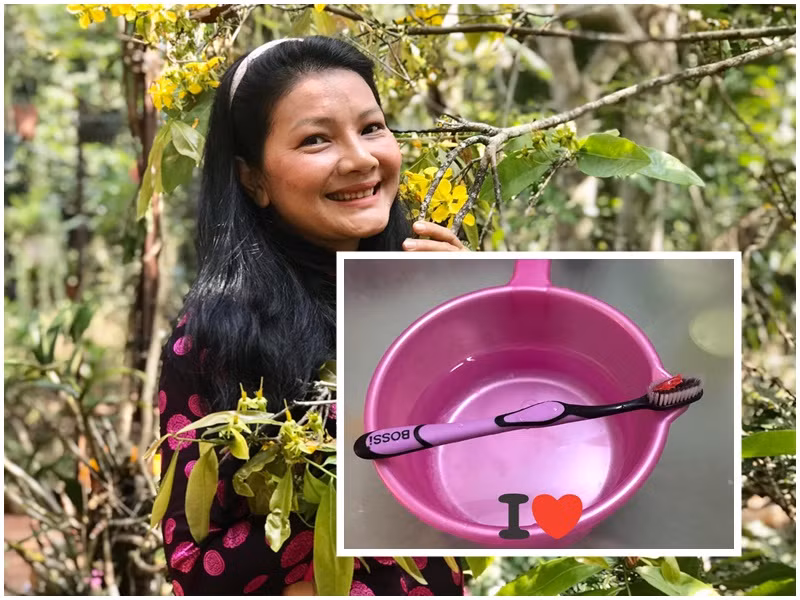 Diễn viên Kiều Trinh khoe quà Valentine 2022 từ con gái. “Vừa bước vào nhà tắm thấy món quà ngày Valentine của công chúa tặng mẹ. Thật bất ngờ không nghĩ Út có những hành động như người lớn như vậy. Cám ơn tình yêu của mẹ”, Kiều Trinh hạnh phúc chia sẻ.