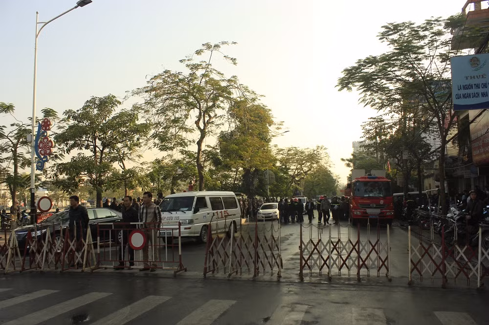 Hiện trường quang vụ cháy nhà tại Hải Phòng.