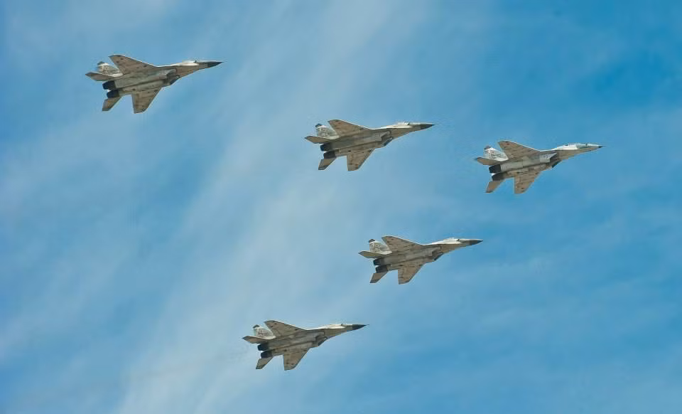 Biên đội các máy bay tiêm kích MiG-29SMT.