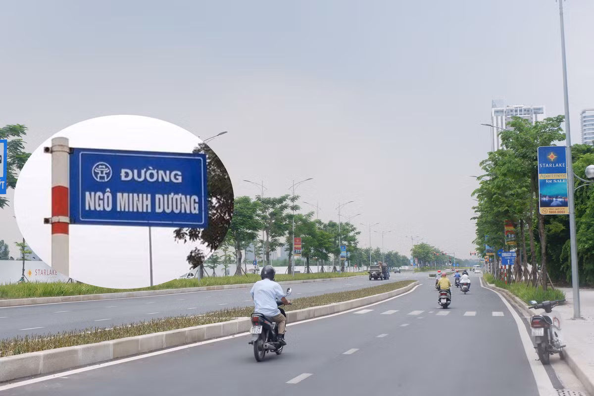 Ha Noi bat ngo thao go bien ten duong Ngo Minh Duong